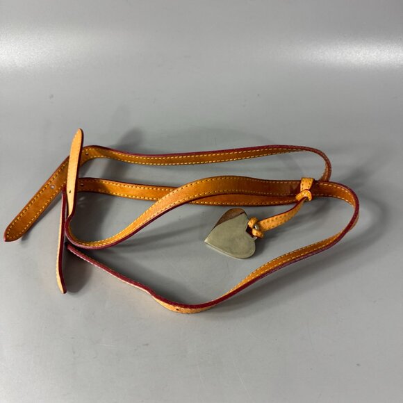 Dooney & Bourke Tan Leather Double Straps with Hanging Heart-shaped Charm - Picture 6 of 12